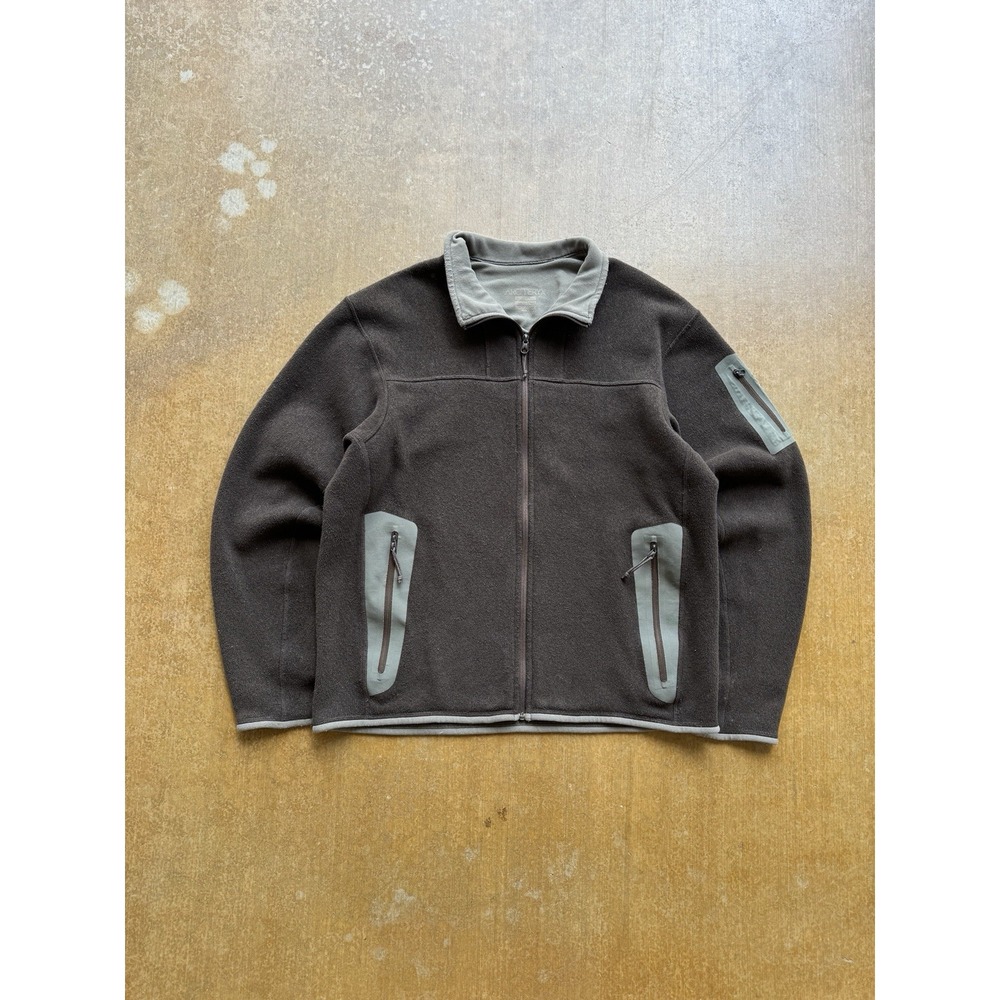 Arc'teryx Covert Polartec Fleece Zip Up Brown Jacket Outdoors Gorpcore (M)
